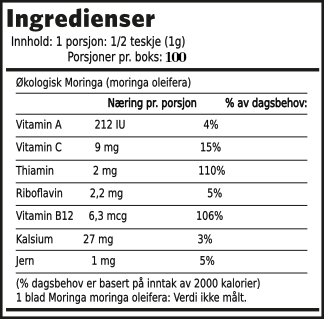 Moringa protein powder
